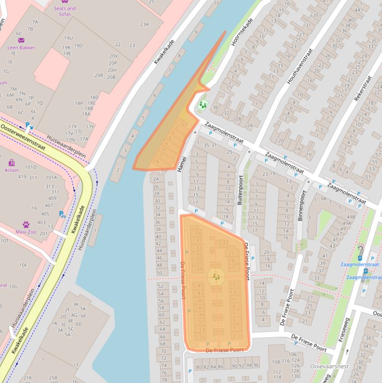 Kaart van postcodegebied 1823BP.
