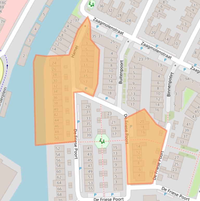 Kaart van postcodegebied 1823BR.