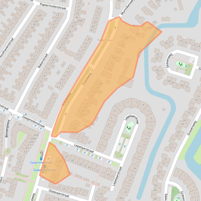 Kaart van postcodegebied 1823CE.