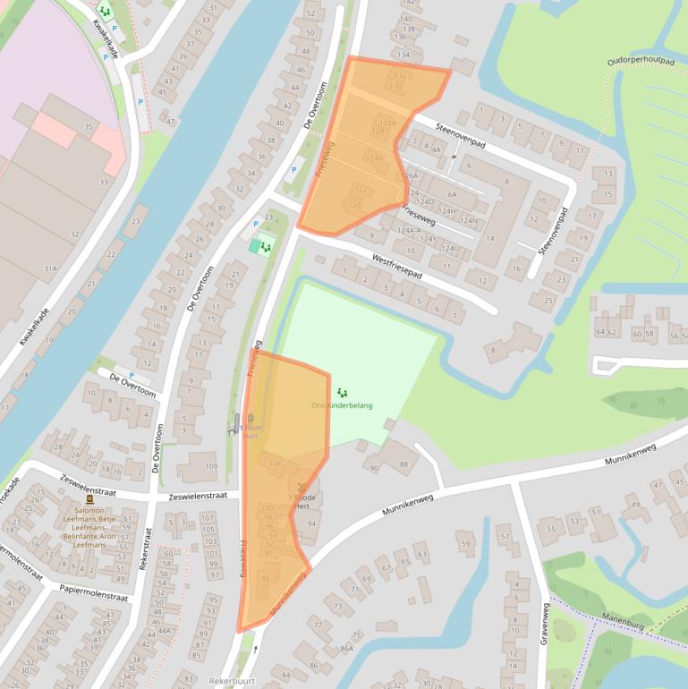 Kaart van postcodegebied 1823CG.