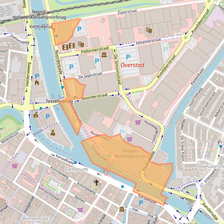 Kaart van postcodegebied 1823CJ.