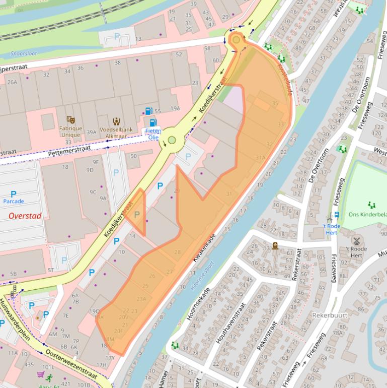 Kaart van postcodegebied 1823CL.