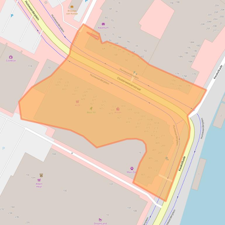 Kaart van postcodegebied 1823CN.