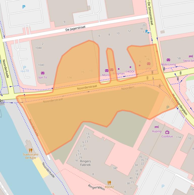 Kaart van postcodegebied 1823CS.