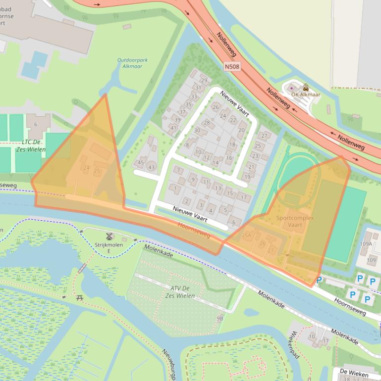 Kaart van postcodegebied 1823DH.