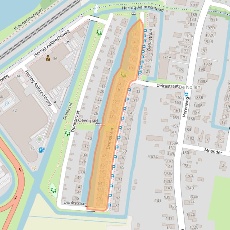 Kaart van postcodegebied 1823DP.
