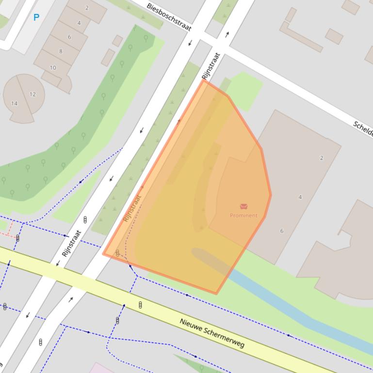 Kaart van postcodegebied 1823EC.