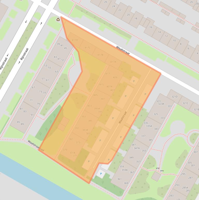 Kaart van postcodegebied 1823ES.