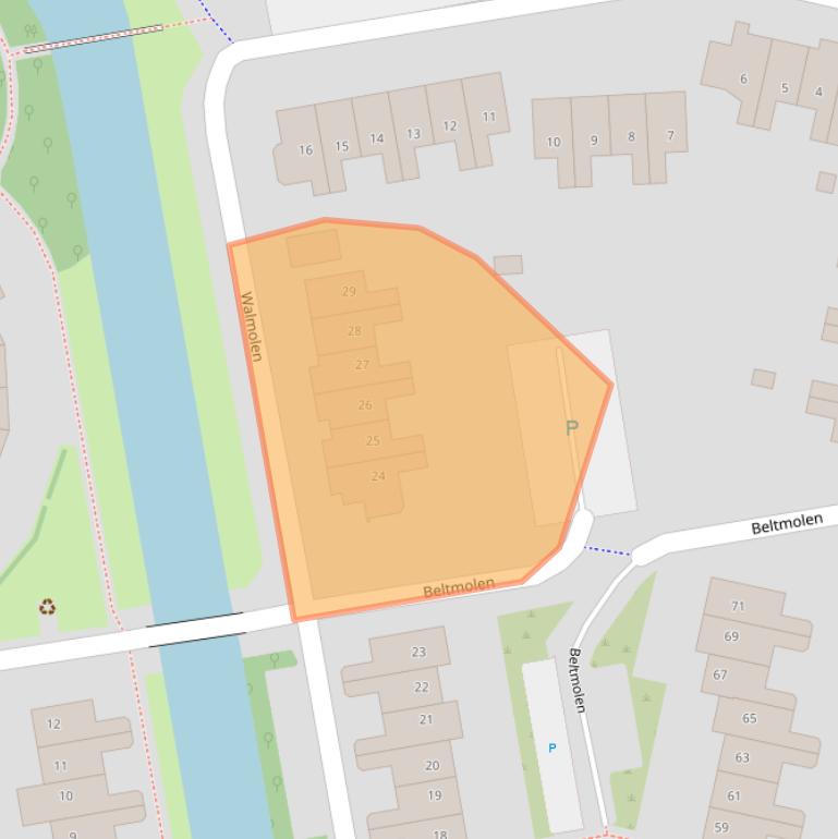 Kaart van postcodegebied 1823GE.