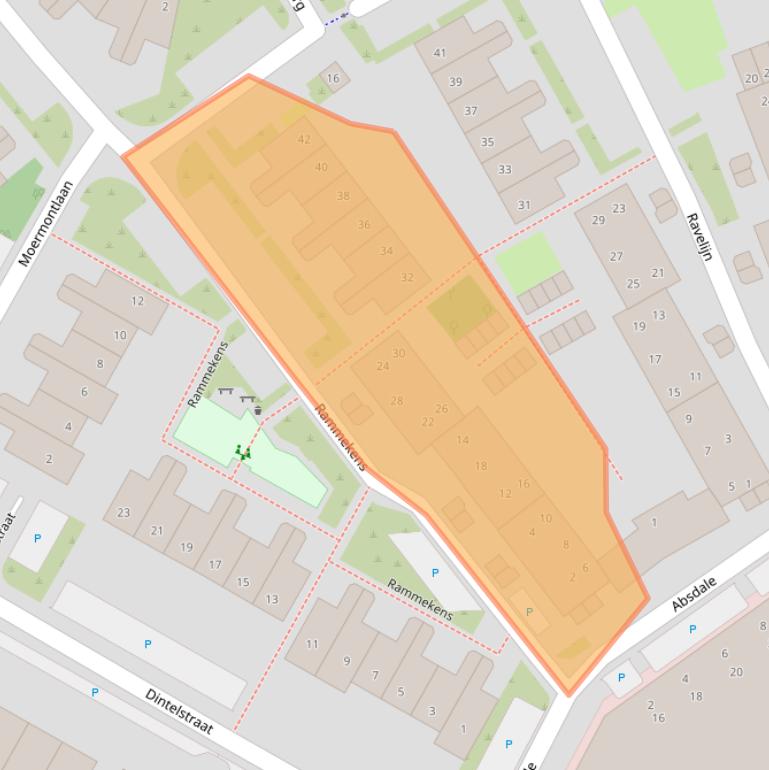 Kaart van postcodegebied 1823HH.