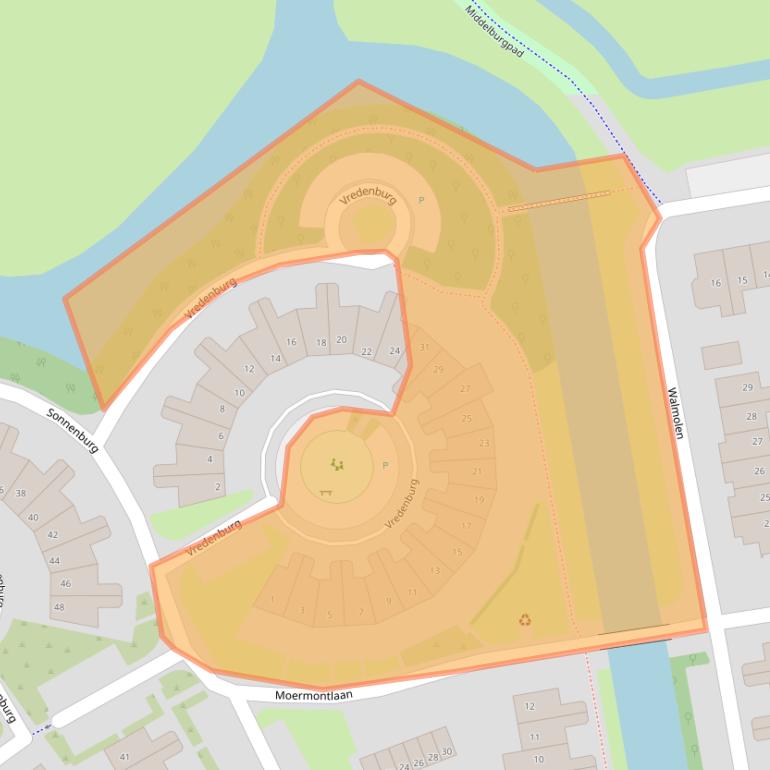 Kaart van postcodegebied 1823HK.