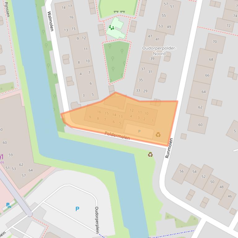 Kaart van postcodegebied 1823HR.