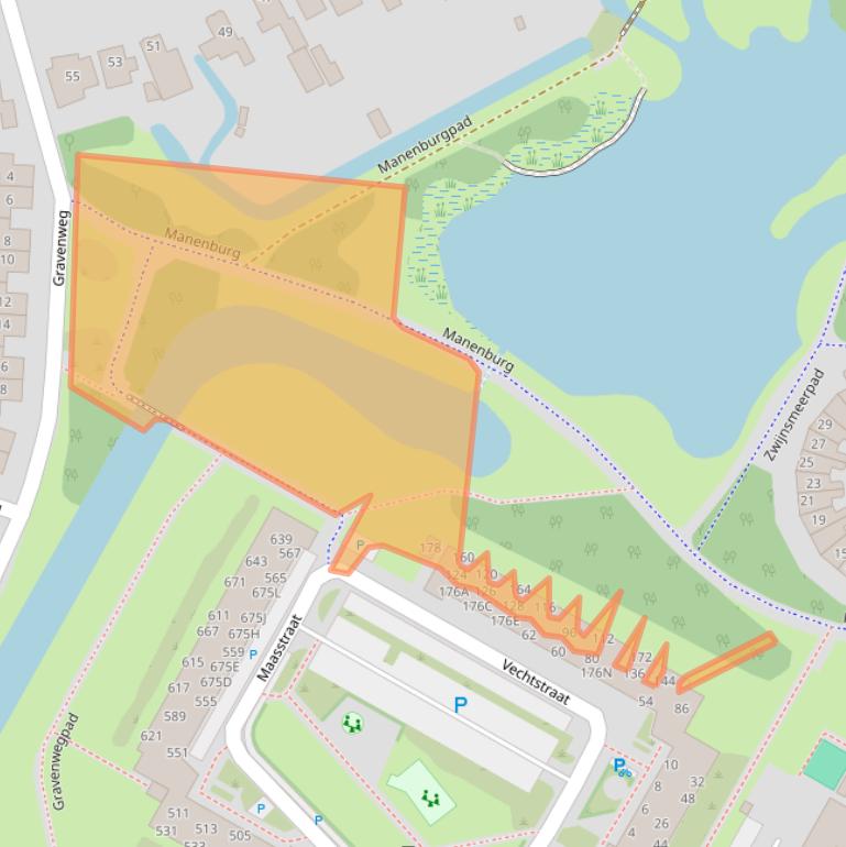 Kaart van postcodegebied 1823VC.