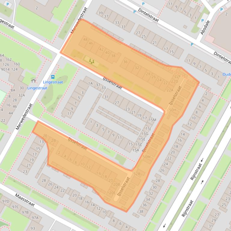 Kaart van postcodegebied 1823VM.