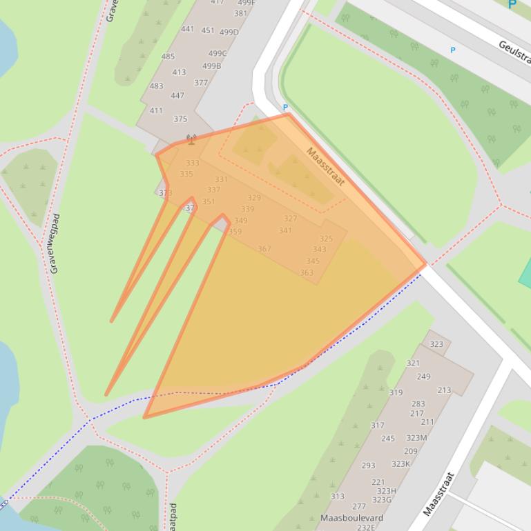 Kaart van postcodegebied 1823XM.