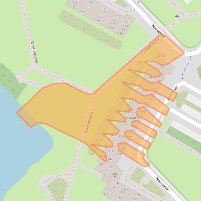 Kaart van postcodegebied 1823XR.