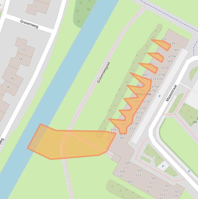Kaart van postcodegebied 1823XV.
