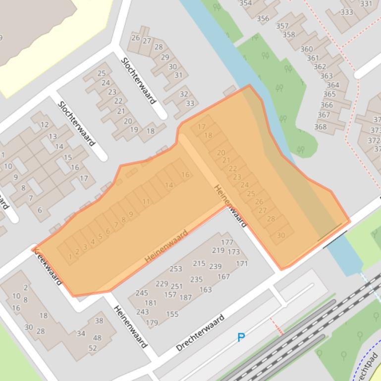 Kaart van postcodegebied 1824DZ.