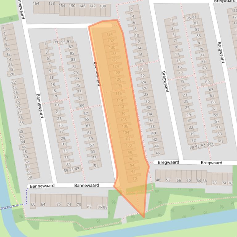 Kaart van postcodegebied 1824EE.