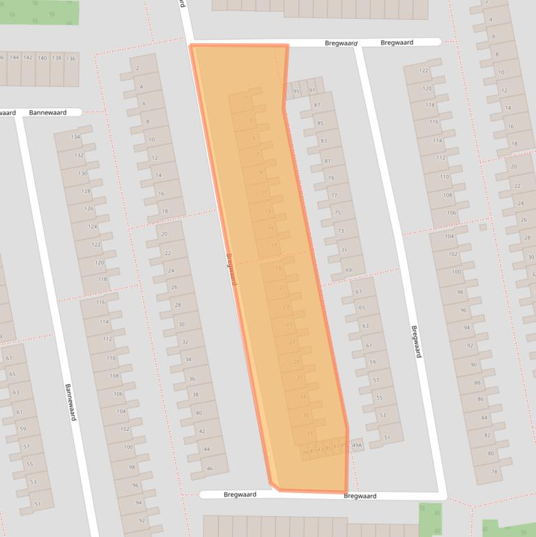 Kaart van postcodegebied 1824EH.