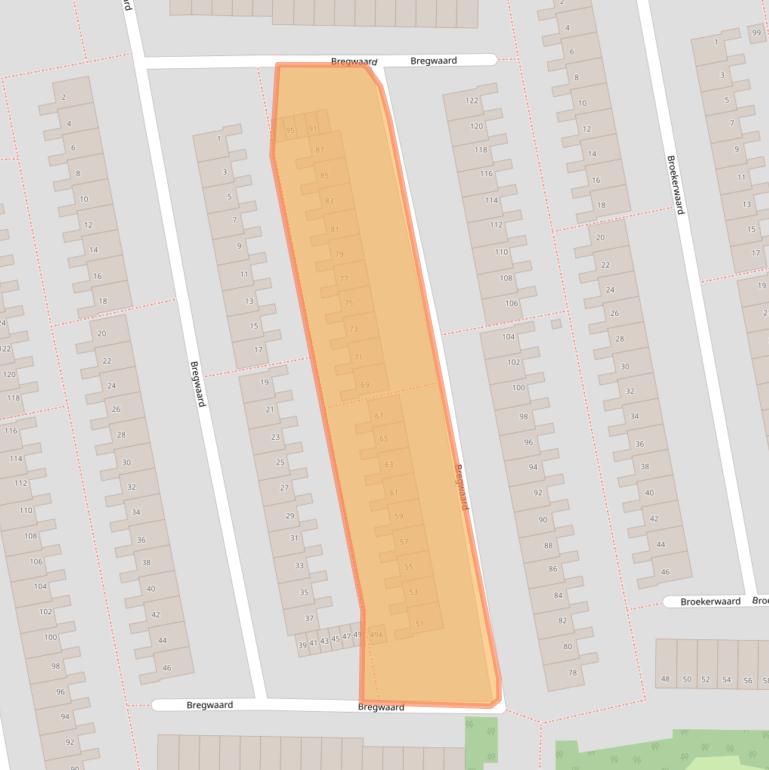 Kaart van postcodegebied 1824EJ.