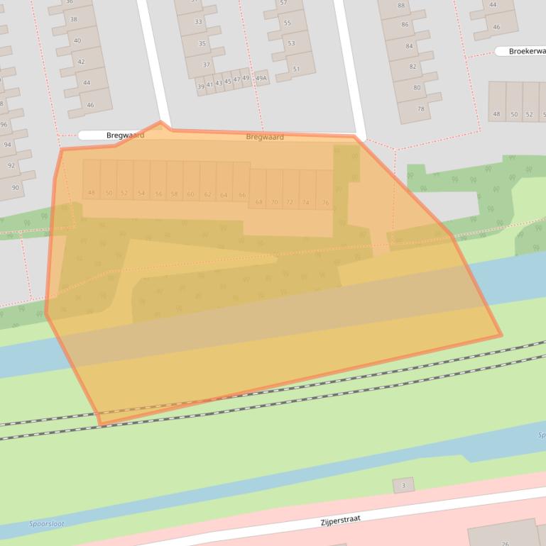 Kaart van postcodegebied 1824EL.
