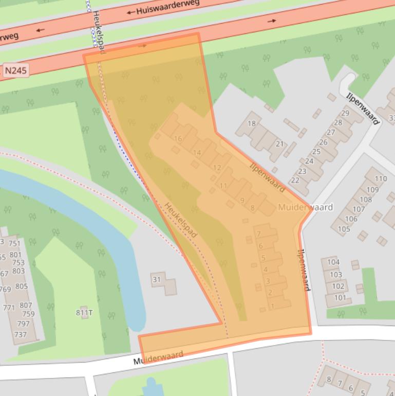 Kaart van postcodegebied 1824GA.