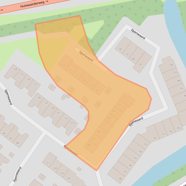 Kaart van postcodegebied 1824GE.