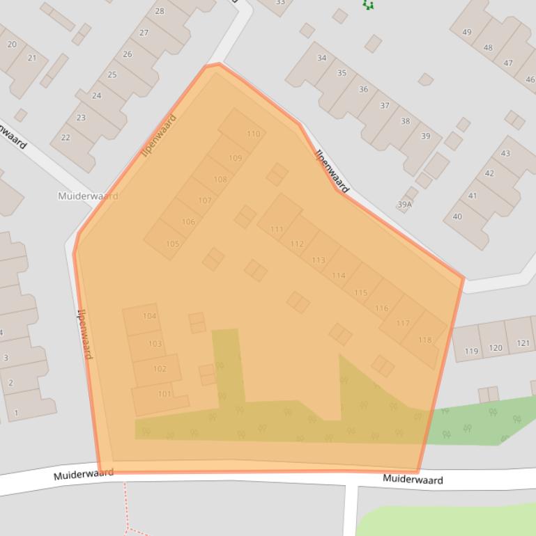 Kaart van postcodegebied 1824GH.