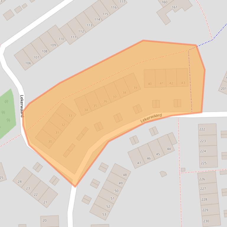 Kaart van postcodegebied 1824HC.