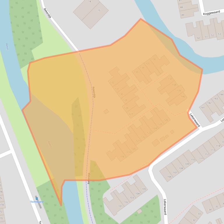 Kaart van postcodegebied 1824HG.