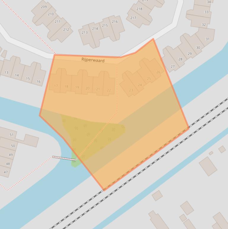 Kaart van postcodegebied 1824JG.