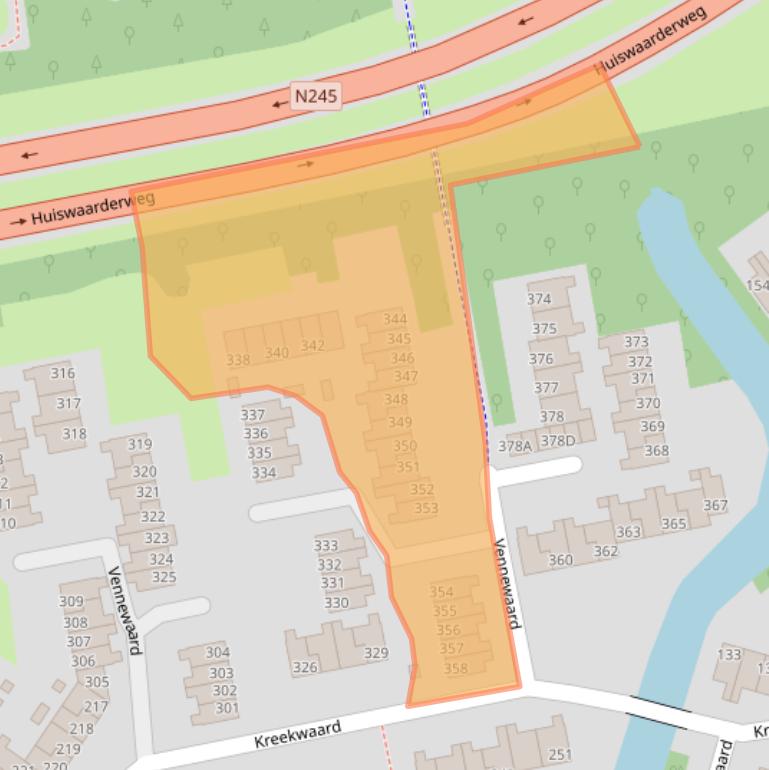 Kaart van postcodegebied 1824KM.