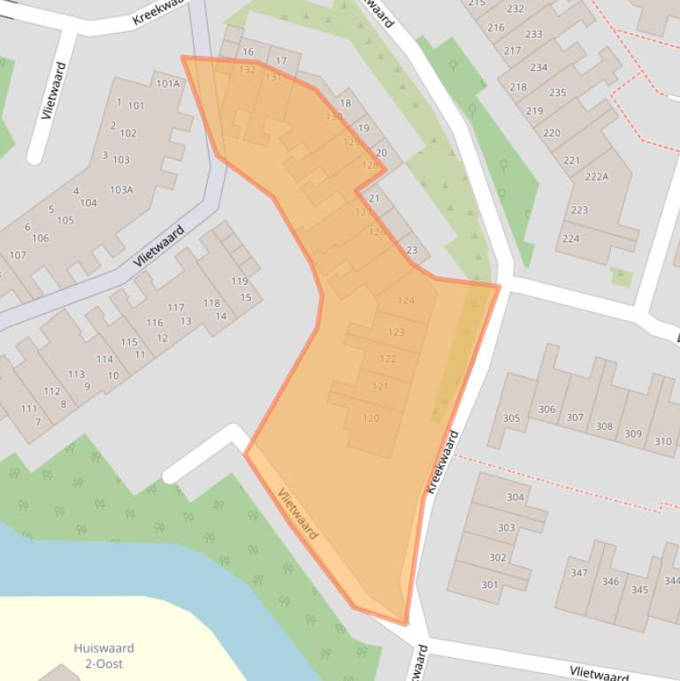 Kaart van postcodegebied 1824LC.