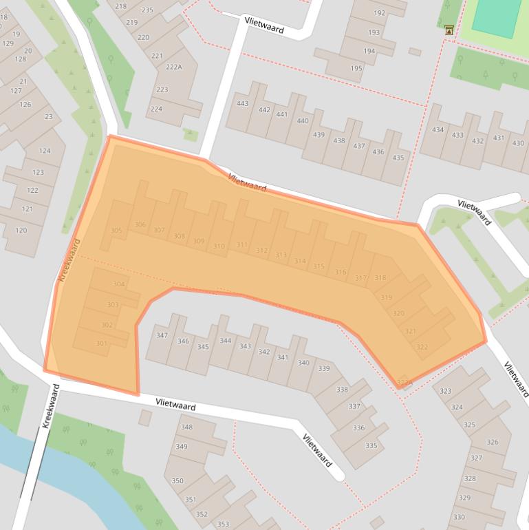 Kaart van postcodegebied 1824LM.