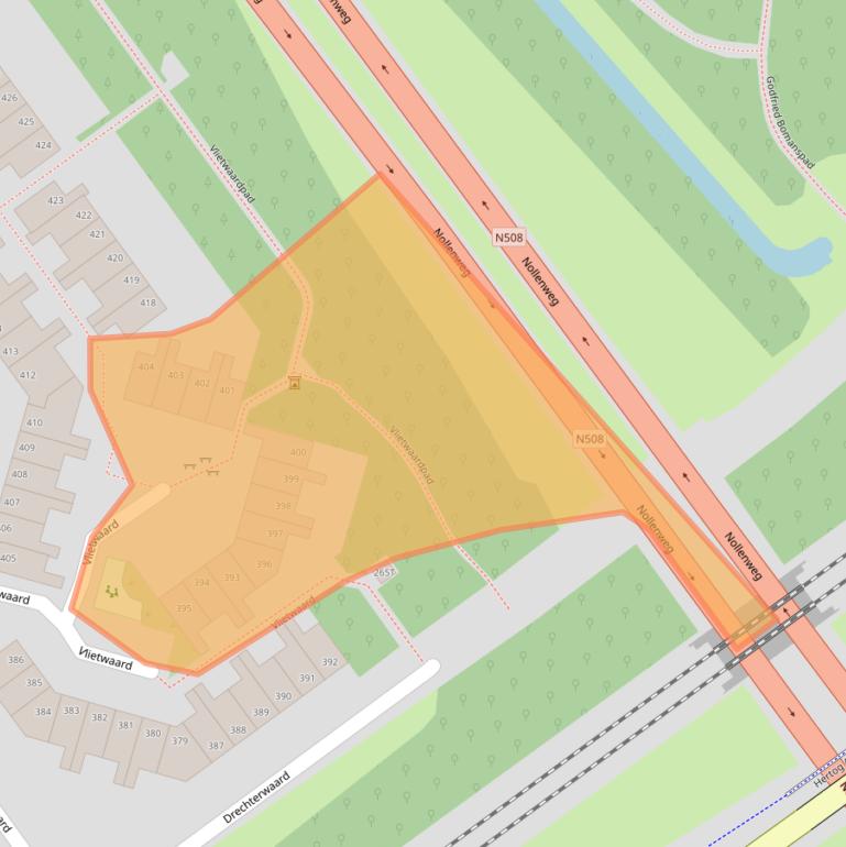 Kaart van postcodegebied 1824LT.