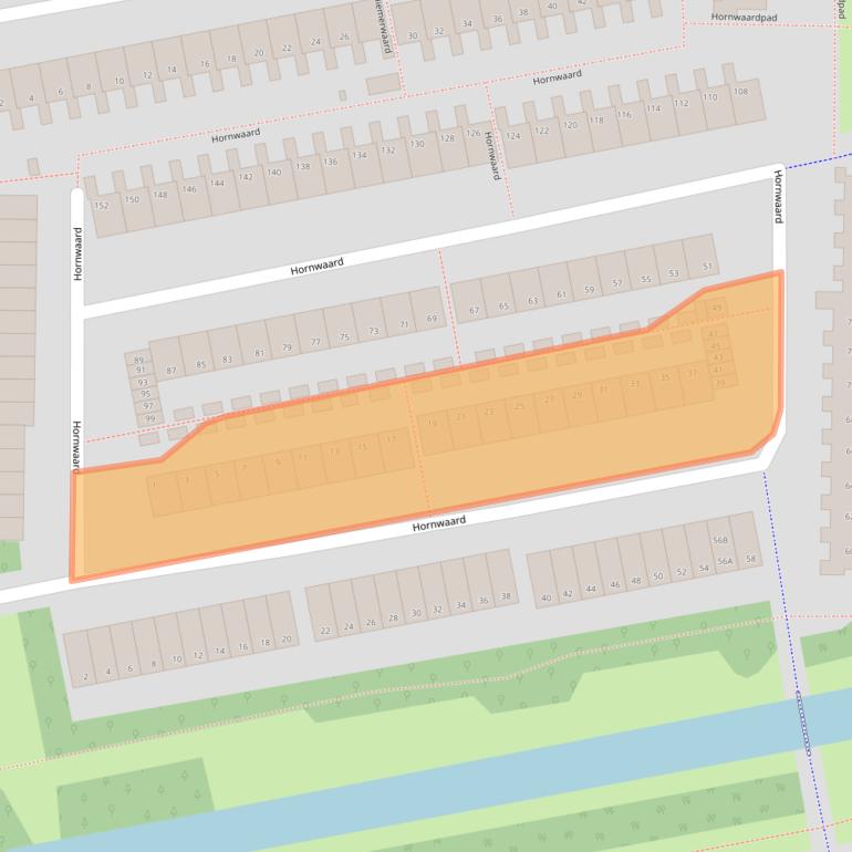 Kaart van postcodegebied 1824SB.