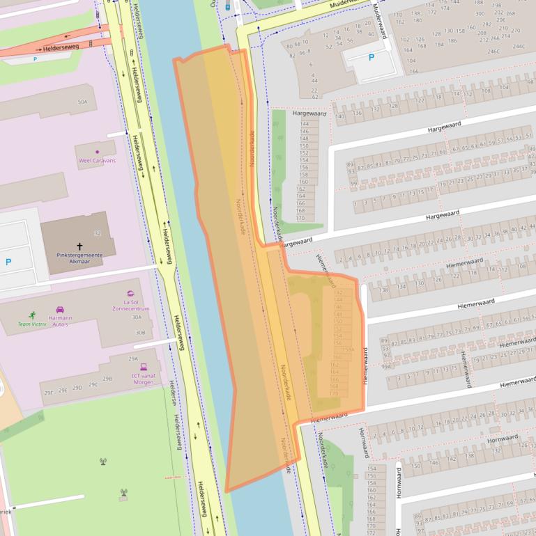 Kaart van postcodegebied 1824ST.
