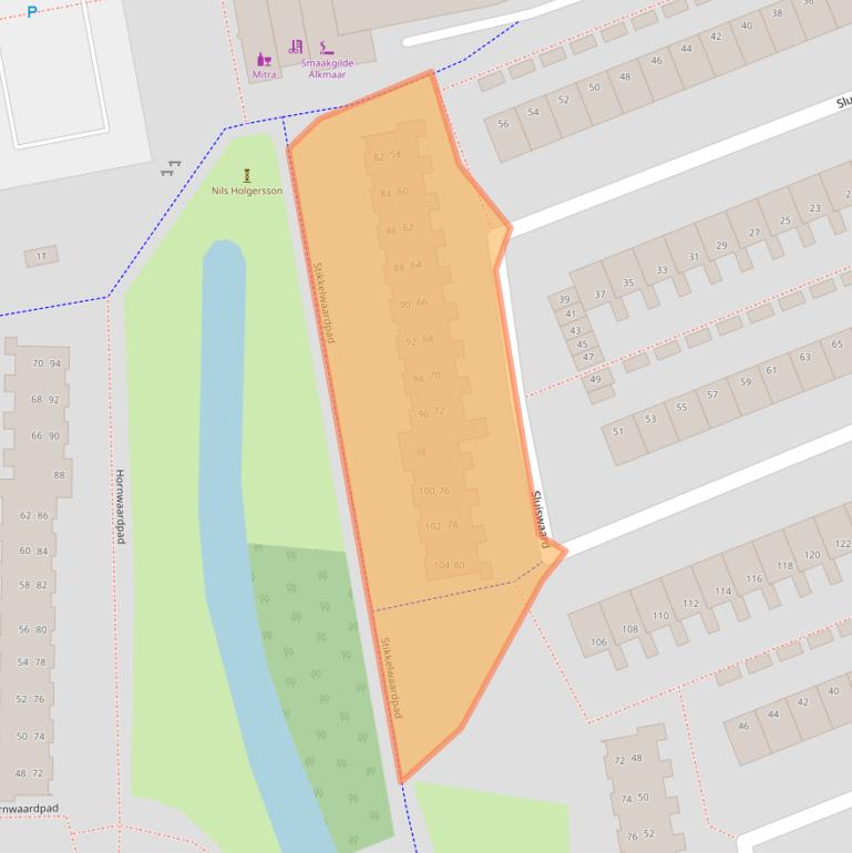 Kaart van postcodegebied 1824TL.