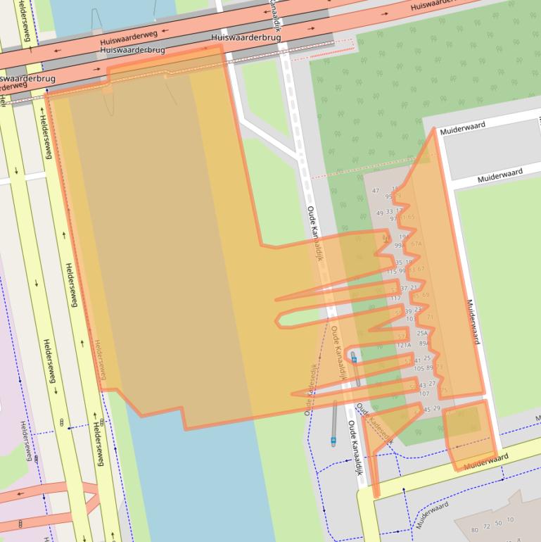 Kaart van postcodegebied 1824XB.