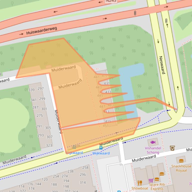 Kaart van postcodegebied 1824XK.