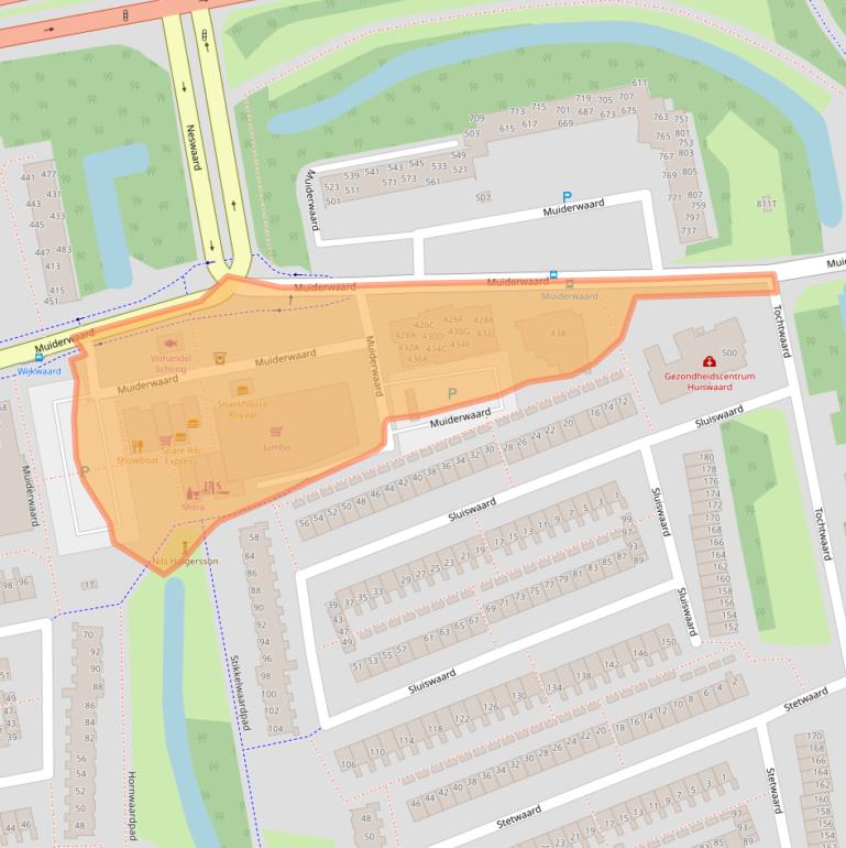 Kaart van postcodegebied 1824XT.
