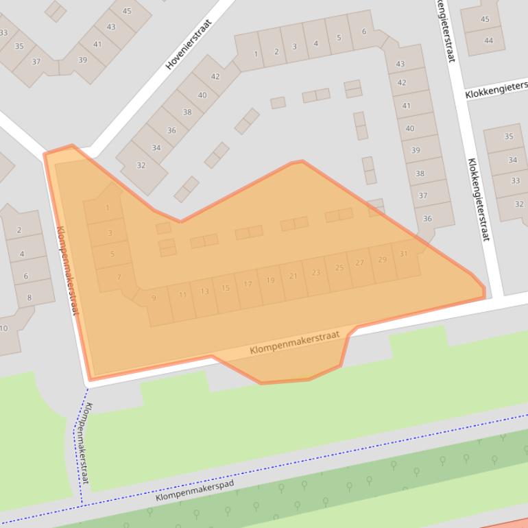 Kaart van postcodegebied 1825AE.
