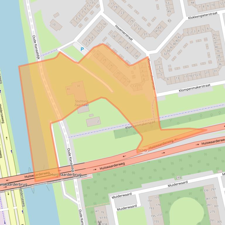 Kaart van postcodegebied 1825AG.