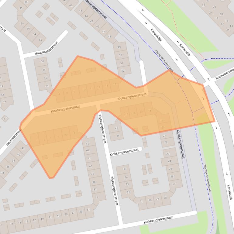Kaart van postcodegebied 1825AH.