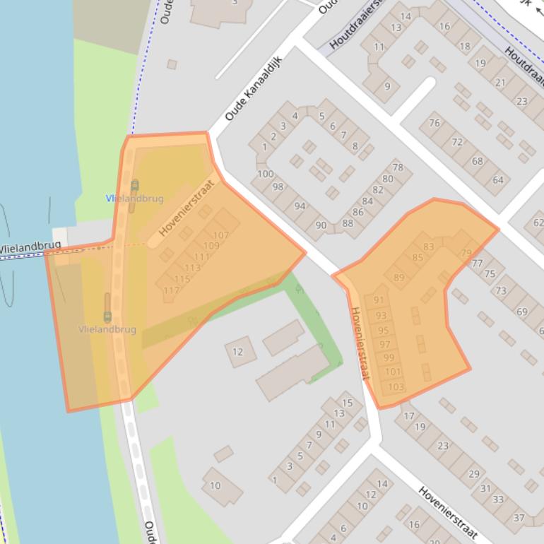 Kaart van postcodegebied 1825AP.