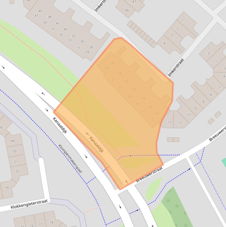 Kaart van postcodegebied 1825BG.