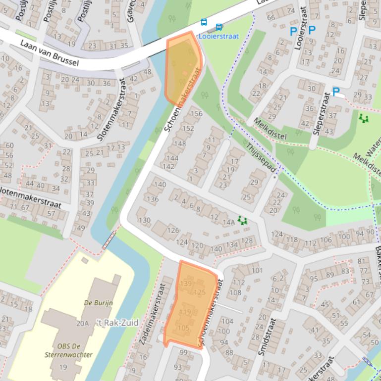 Kaart van postcodegebied 1825CD.