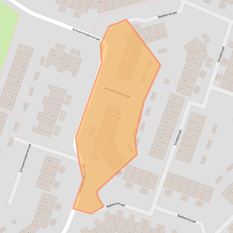 Kaart van postcodegebied 1825CH.