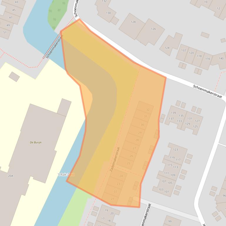 Kaart van postcodegebied 1825CL.